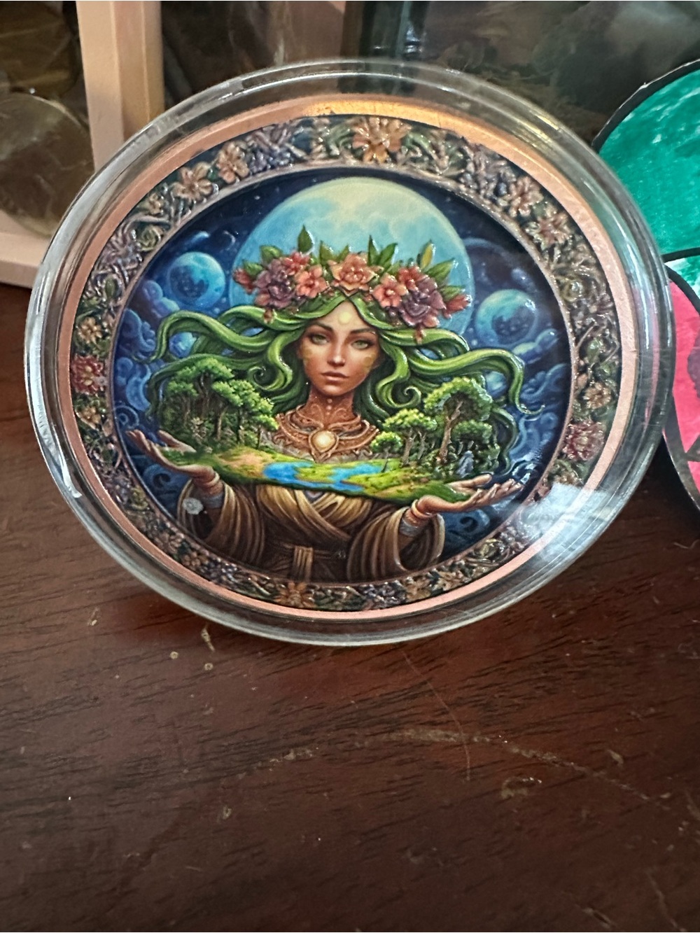 Mother Earth Goddess 5oz Copper